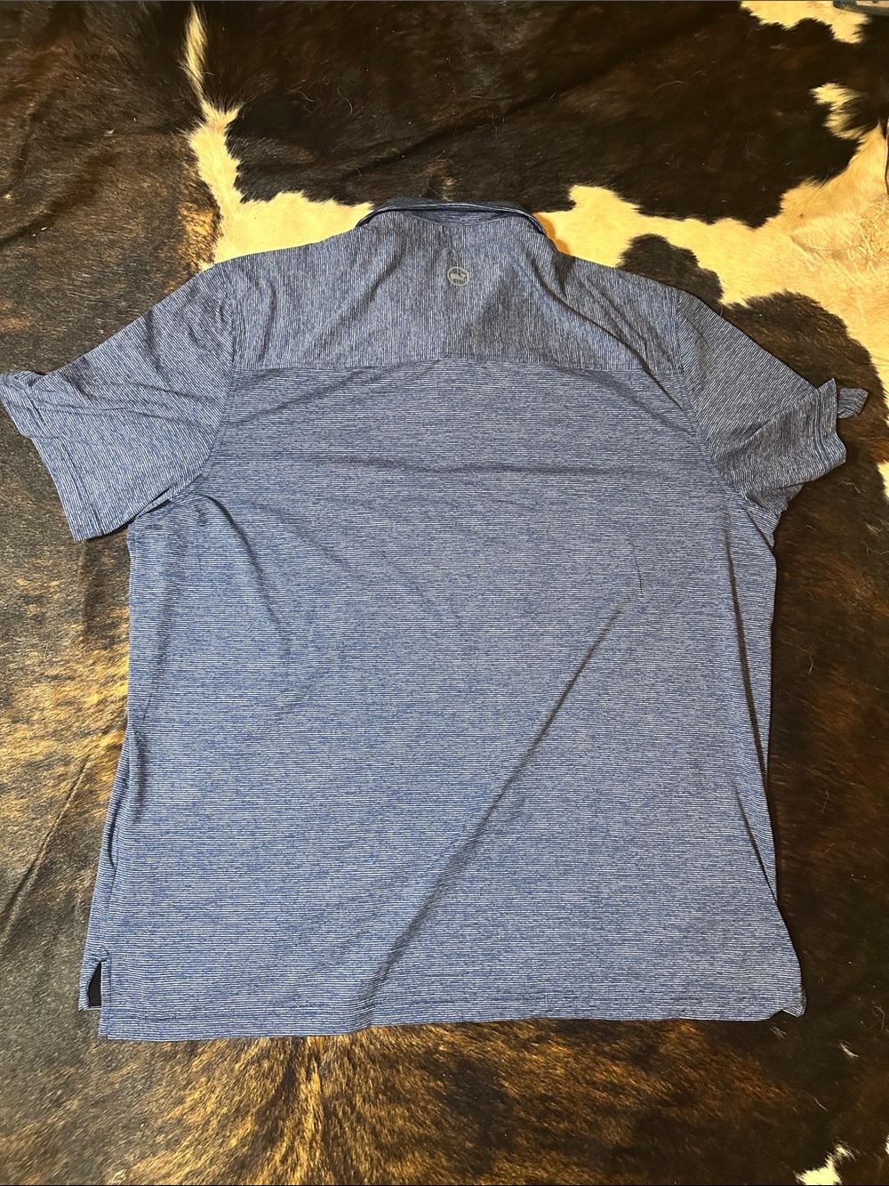 Vineyard Vines Performance Polo, Men's 2XL Blue White Striped Polyester Spandex - Picture 3 of 13